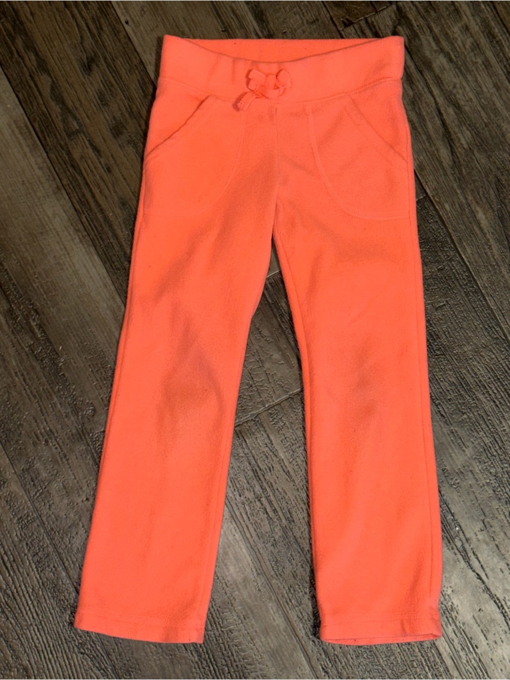 Crazy 8 Bright Coral Fleece Joggers